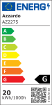 Oprawa natynkowa kwadratowa czarna nowoczesna MONZA S 40 square Azzardo AZ2275 SHS563000-50-BK LED 5,5 cm wysokości 40 cm szerokości - 3