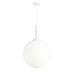 Lampa wisząca BOSSO WHITE GRANDE 50 biała kula XXL ALDEX 1087XXL 