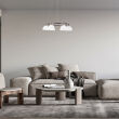 Lampa wisząca Montiela PND-34374-6-BK Italux - 2