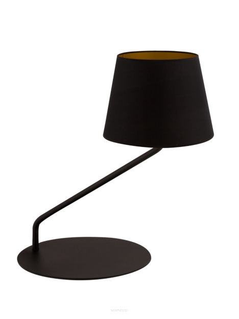 Lampa stołowa SIGMA LIGHTING LIZBONA CZARNA Z  MIEDZIANYM ANAZUREM 50226