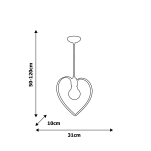 Lampa wisząca AMORE MILAGRO MLP9953  - 3