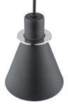 Lampa wisząca BEVERLY 4688 Argon Stożek czarny E27 - 4