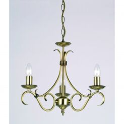 Lampa wisząca BERNICE 3x antyczny mosiądz ENDON LIGHTING 2030-3AN  
