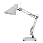 Lampa stołowa JASON MT-HN2041 WH+S.NICK Italux BIURKOWA / GABINETOWA BIAŁA WYKONANA Z METALU 