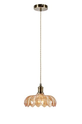 Lampa wisząca Kurage 1L E27 108858 Markslojd antyczny mosiądz/bursztyn Ø26cm