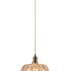 Lampa wisząca Kurage 1L E27 108858 Markslojd antyczny mosiądz/bursztyn Ø26cm