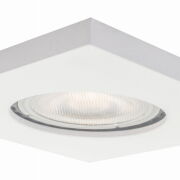 Lampa sufitowa wpuszczana LAGOS LP-440/1RS WH Light Prestige  Kwadratowa techniczna w kolorze białym IP65