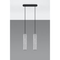 LAMPA  WISZĄCA LUVO 2 BETONOWA LOFTOWA TUBY minimalistyczna SL.0654 SOLLUX