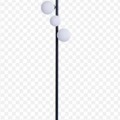 Lampa podłogowa SYBILLA Azzardo AZ4405 Czarna podstawa białe kule 150 cm