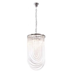Lampa wisząca Plaza P0287 MAXlight  dekoracyjna elegancka wykonana z metalu o chromowanym zabarwieniu oraz szkła