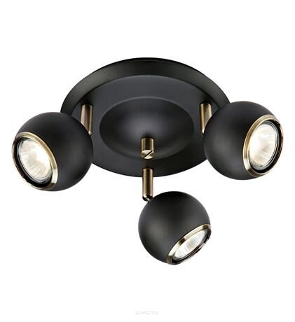 Lampa sufitowa plafon skandynawska czarna 3-pł COCO MArkslojd 106876