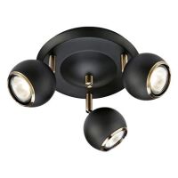 Lampa sufitowa plafon skandynawska czarna 3-pł COCO MArkslojd 106876