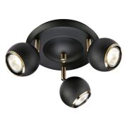 Lampa sufitowa plafon skandynawska czarna 3-pł COCO MArkslojd 106876