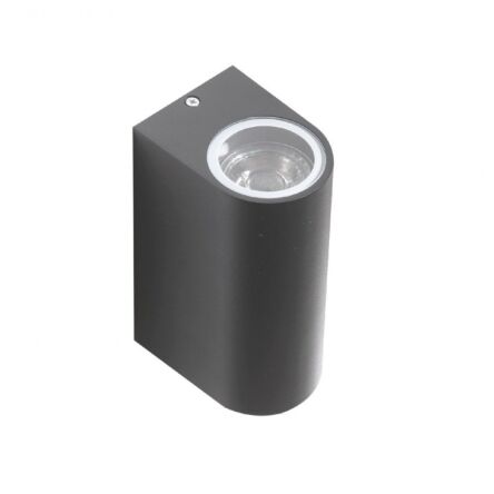 Kinkiet RIMINI 2 Azzardo IP54 2 źródła światła  zewnętrzny techniczny szary GU10 AZ2178