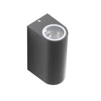 Kinkiet RIMINI 2 Azzardo IP54 2 źródła światła  zewnętrzny techniczny szary GU10 AZ2178