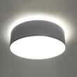 Nowoczesna Lampa Sufitowa Okrągły Plafon ARENA 35 SL. 0122 klosz z tworzywa sztucznego w kolorze aluminium w kształcie walca - 2