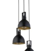 Lampa wisząca MARS 3 SIGMA 32260 RETRO CZARNO ZŁOTA