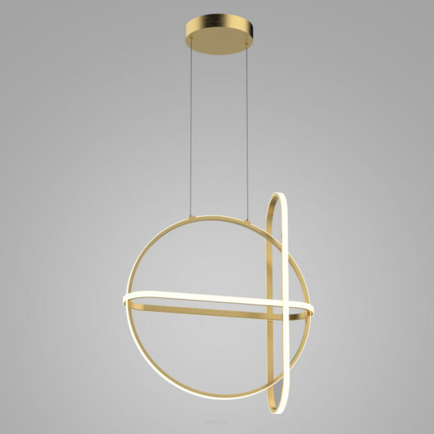 Lampa wisząca CERRILA PND-29772750-3A-GD Italux NOWOCZESNA GEOMETRYCZNA LED 3000K w kolorze złotym 