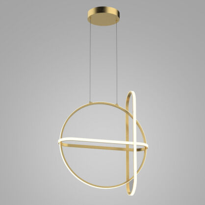 Lampa wisząca CERRILA PND-29772750-3A-GD Italux NOWOCZESNA GEOMETRYCZNA LED 3000K w kolorze złotym 