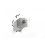 Kinkiet ABEL BETON LAMPA ŚCIENNA  KOSTKA  MINIMALISTYCZNA W STYLU INDUSTRIALNYM SL.0682 SOLLUX - 4