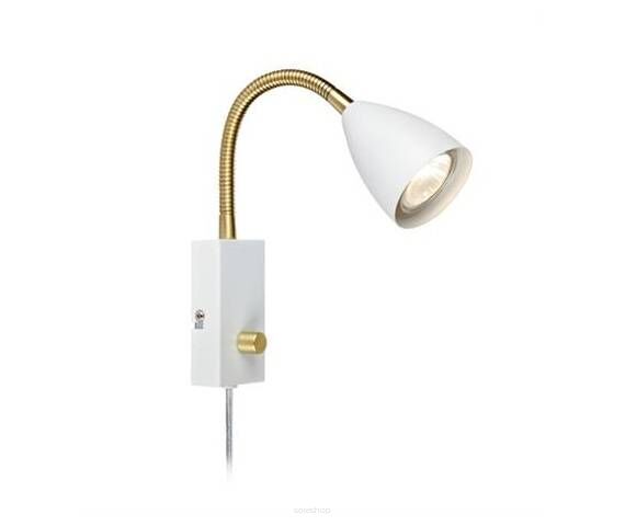 Lampa ścienna na gęsiej szyjce CIRO 106588 Markslojd biały z włącznikiem i ściemniaczem