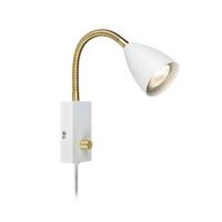 Lampa ścienna na gęsiej szyjce CIRO 106588 Markslojd biały z włącznikiem i ściemniaczem