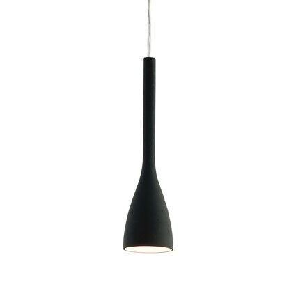 Lampa wisząca Flut SP1 Ideal Lux  035710   klosz z dmuchanego matowego szkła w kolorze czarnym