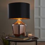 Lampa stołowa WALDORF szkło miedziane ENDON LIGHTING 61149 - 2