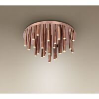 Plafon Organic C0093 Maxlight  wykończenie w kolorze miedzi podsufitka na kole nowoczesna