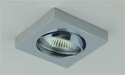 Oprawa sufitowa DARDO MOBILE ORLICKI DESIGN kwadrat techniczna w kolorze chromu ruchome oczko 