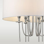 Lampa wisząca  Las Vegas - P06698NI COSMO Light wykonana w stylu nowojorskim abażur z tkaniny - 3