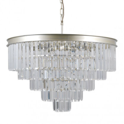 Lampa wisząca VERDES PND-44372-11-CHMP-GLD Italux Pałacowa szampański złoty