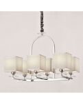 LAMPA WISZĄCA  LINIANO W6 LDW 17100-6 (CHR) klasyczna idealna nad stół - 2