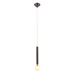 Lampa wisząca LAON PND-2018109-1 Italux Art deco kawowa - 2