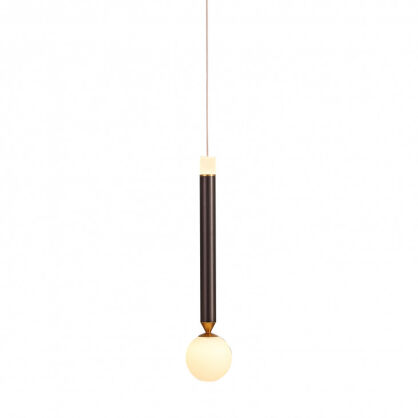 Lampa wisząca LAON PND-2018109-1 Italux Art deco kawowa