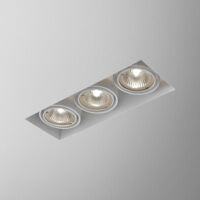 Oprawa wpuszczana Squares 50x3 Bez ramki 12V 36213-0000-T8-PH-01 Aquaform potrójna techniczna 