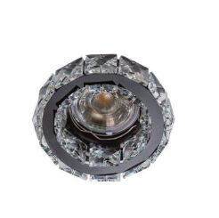 Lampa wpuszczana Ester 1 AZzardo  AZ4175 kryształowa z czarnym pierścieniem