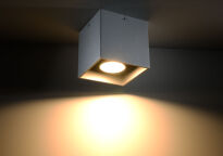 Lampa sufitowa plafon  Downlight quad szara  techniczna SL.0024 SOLLUX LIGHTING kwadrat kostka - 4