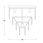PLAFON LAMPA SUFITOWA ZUMA LINE AMEDEO PENDANT  FC17106/4+1-CHR - 2
