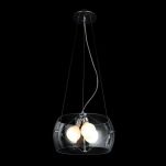 Lampa wisząca Cosmo przezroczysta 2901-3PA AZ0846 CL wykonana jest z metalu oraz szkła o wykończeniu przezroczystym - 2