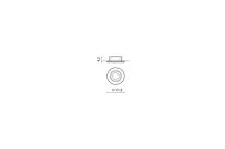 oczo wpustowe REMO 1 DOWNLIGHT  AZ1736 techniczna w kolorze aluminium - 5