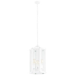 Lampa wisząca BODRUM 1251 Argon Biała latarnia BIAŁA
