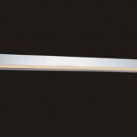 BASTONE 940 ORLICKI DESIGN z metalu w kolorze aluminium i szkła piaskowanego prostokąt nad lustro