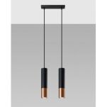 Lampa wisząca LOOPEZ SL.0947 Sollux 2x GU10 czarna miedź - 3