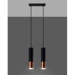 Lampa wisząca LOOPEZ SL.0947 Sollux 2x GU10 czarna miedź - 4