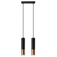 Lampa wisząca LOOPEZ SL.0947 Sollux 2x GU10 czarna miedź