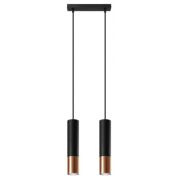 Lampa wisząca LOOPEZ SL.0947 Sollux 2x GU10 czarna miedź