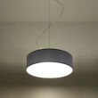 Elegancka Lampa Sufitowa Koło Wisząca ARENA 35  SL. 0116 klosz z tworzywa sztucznego w kolorze szarym w kształcie walca - 2