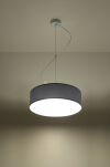Elegancka Lampa Sufitowa Koło Wisząca ARENA 35  SL. 0116 klosz z tworzywa sztucznego w kolorze szarym w kształcie walca - 2