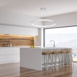 Lampa wisząca CIRCLE 110 ZumaLine LA0717/1 Szara okrągła o średnicy 110 cm - 2